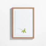 Smithsonian Drago the Asian Water Dragon Framed Wall Art Print