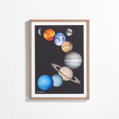 Solar System Montage Framed Wall Art Print