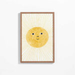 Sun Beams Large Framed Wall Art Print