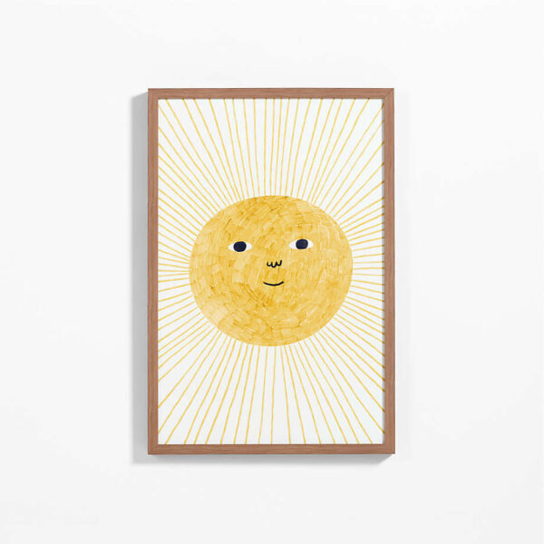 Sun Beams Large Framed Wall Art Print