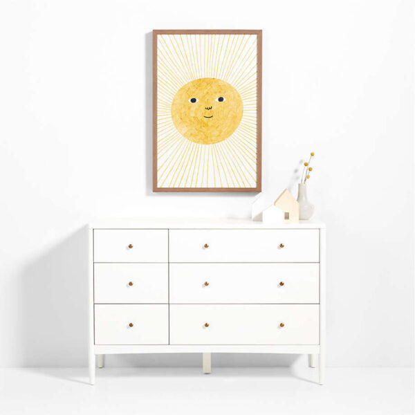 Sun Beams Large Framed Wall Art Print