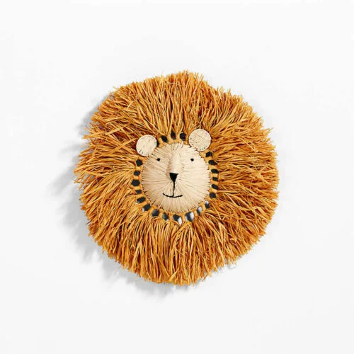 All Across Africa Lion Head Wall Decor