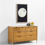 Resting Moon Large Framed Wall Art Print