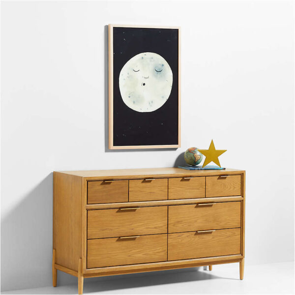 Resting Moon Large Framed Wall Art Print