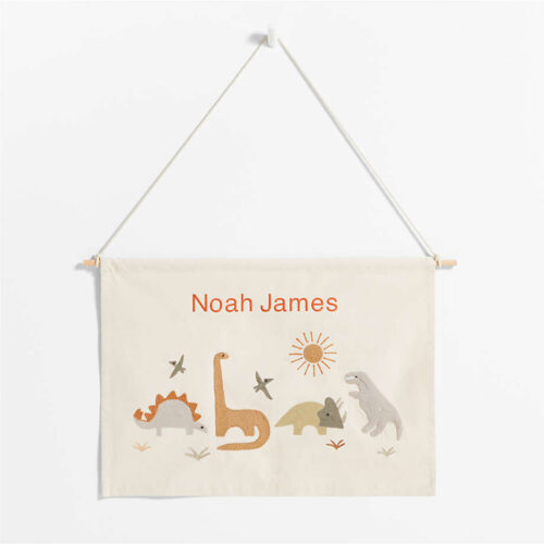 Dinosaur Kids Canvas Wall Tapestry