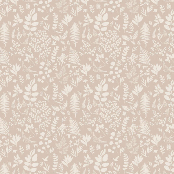 Chasing Paper Blush Pink Fern Peel and Stick Wallpaper 2'x8'