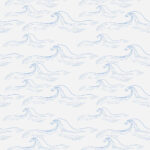 Chasing Paper Blue and White No. 8 Seaside Peel and Stick Wallpaper 2'x8'